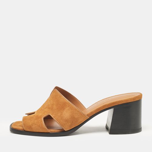 Suede Helia Slide Sandals Size 37 - Hermes - Modalova