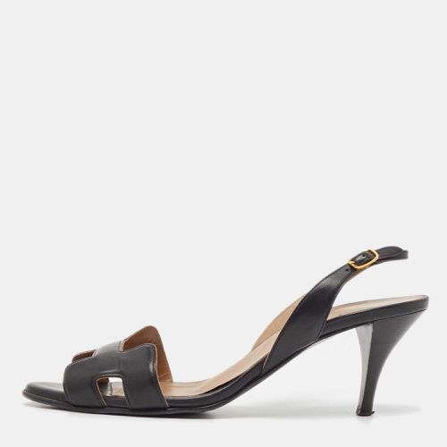 Leather Night Slingback Sandals Size 38 - Hermes - Modalova