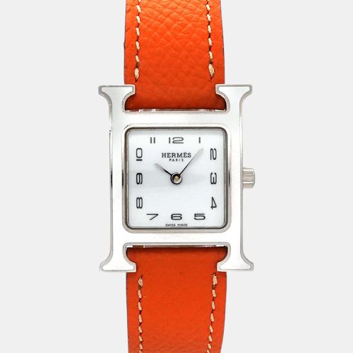 Hermes White Quartz H Watch HH1 220 - Hermes - Modalova