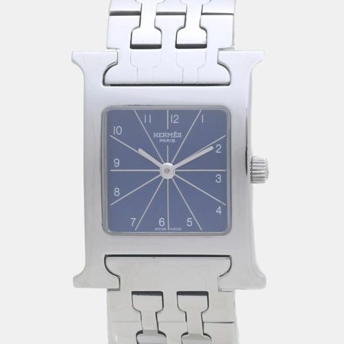 Stainless Steel Heure H HH1.210 Quartz Women's Wristwatch 21 mm - Hermes - Modalova