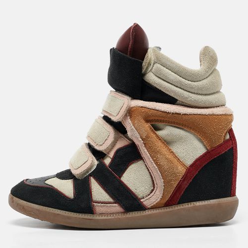 Suede and Leather Bekett Wedge Sneakers Size 37 - Isabel Marant - Modalova