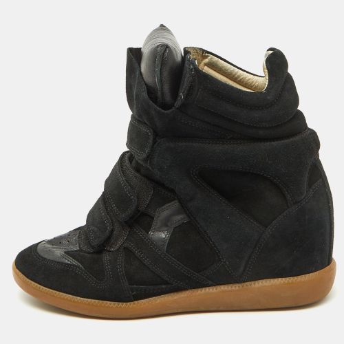 Suede and Leather Bekett Wedge Sneakers Size 40 - Isabel Marant - Modalova