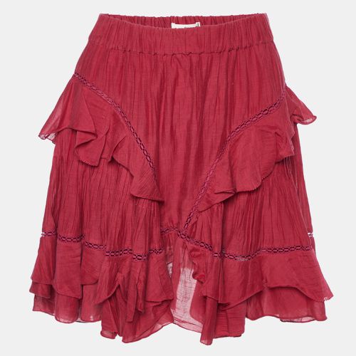 Cotton Ruffled Mini Skirt S - Isabel Marant Etoile - Modalova