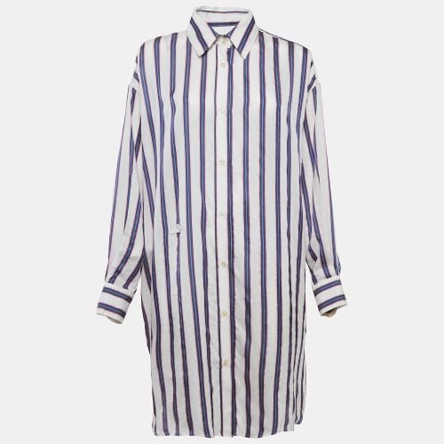 Blue Stripe Cotton Blend Seenli Dress S - Isabel Marant Etoile - Modalova