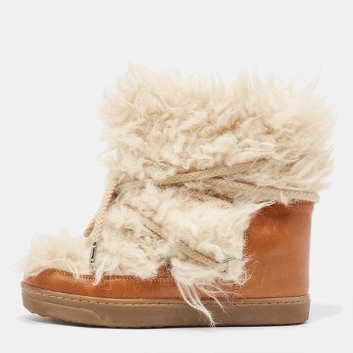 Leather and Fur Ankle Boots Size 37 - Isabel Marant - Modalova