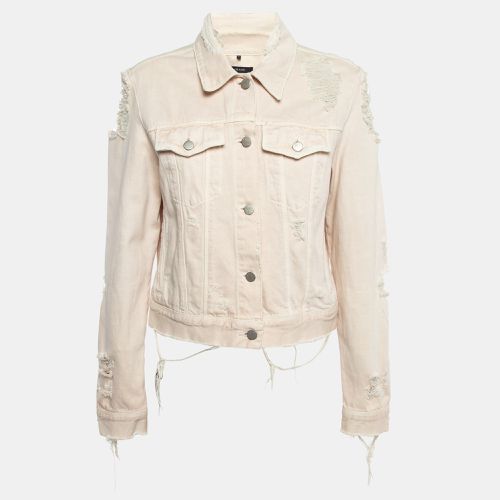 Distressed & Ripped Denim Buttoned Jacket L - J Brand - Modalova