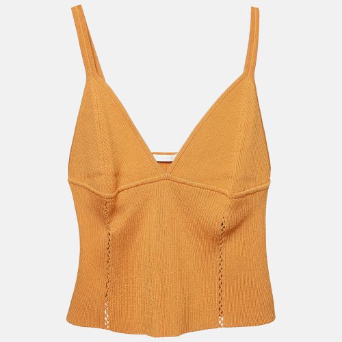 Rib Knit Cut-Out Detail Crop Top L - Jonathan Simkhai - Modalova