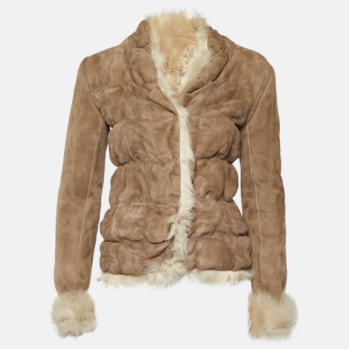 Joseph Beige Suede and Fur Jacket S - Joseph - Modalova