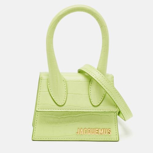 Croc Embossed Leather Mini Le Chiquito Top Handle Bag - Jacquemus - Modalova