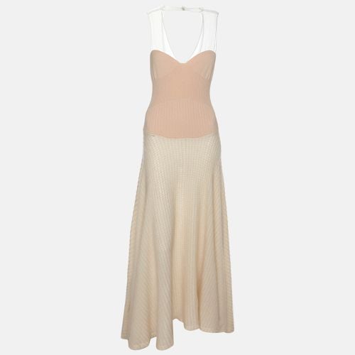 Beige Knit Virgin Wool Maxi Dress M - Jil Sander - Modalova