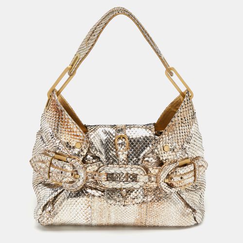 Silver Snakeskin Small Tulita Shoulder Bag - Jimmy Choo - Modalova