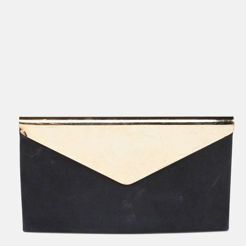 Shimmer Suede Charlize Metal Envelope Clutch - Jimmy Choo - Modalova