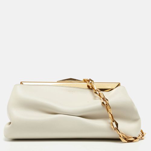 Off Leather Diamond Clutch - Jimmy Choo - Modalova