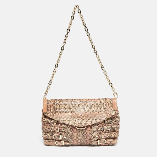 Snakeskin and Leather Brix Convertible Chain Clutch - Jimmy Choo - Modalova