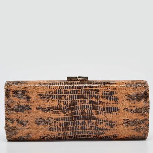 Lizard Effect Suede Twill Tube Clutch - Jimmy Choo - Modalova