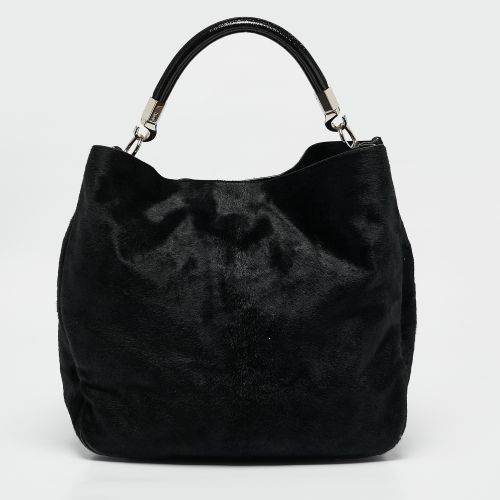 Calfhair and Patent Leather Roady Hobo - Yves Saint Laurent - Modalova