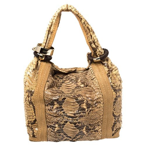 Brown Python and Suede Saba Hobo - Jimmy Choo - Modalova