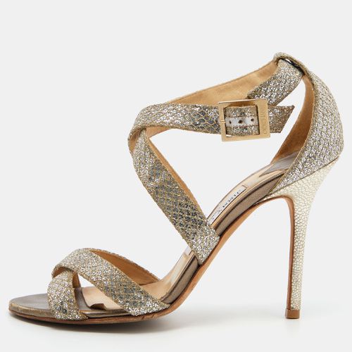 Glitter Louise Strappy Sandals Size 38 - Jimmy Choo - Modalova