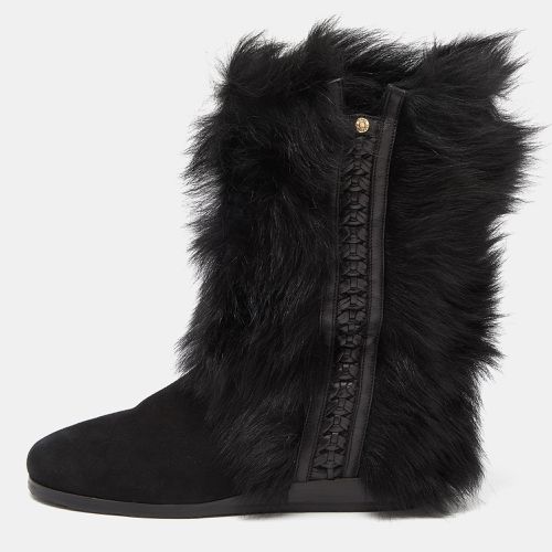 Fur and Suede Ankle Boots Size 37 - Jimmy Choo - Modalova