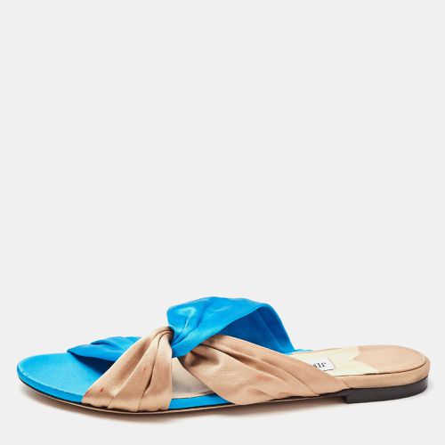 Beige Satin Narisa Flat Sandals Size 38 - Jimmy Choo - Modalova