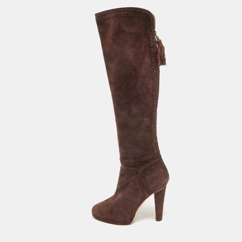 Leather and Suede Knee Length Boots Size 40 - Jimmy Choo - Modalova