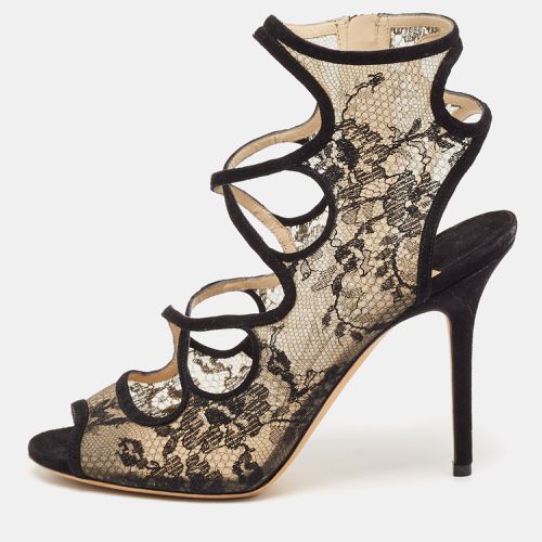 Lace and Suede Strappy Sandals Size 41 - Jimmy Choo - Modalova