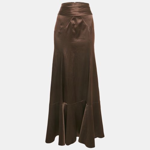 Stretch Satin Maxi Skirt M - Just Cavalli - Modalova
