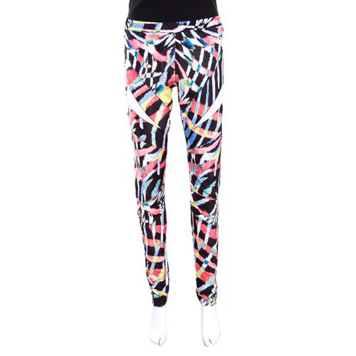 Printed Elasticized Waist Leggings L - Just Cavalli - Modalova