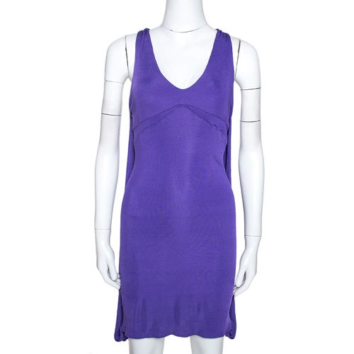 Stretch Jersey Sleeveless Mini Dress M - Just Cavalli - Modalova