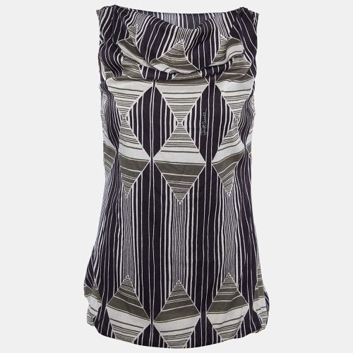 Printed Silk Sleeveless Top M - Just Cavalli - Modalova