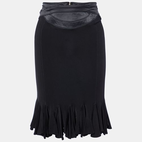 Jersey & Satin Detail Mini Skirt M - Just Cavalli - Modalova