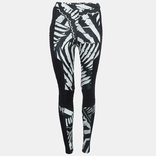 White Printed Jersey Leggings S - Just Cavalli - Modalova