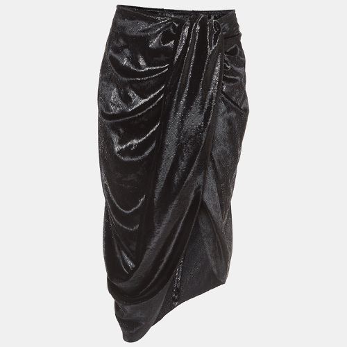 Shimmer Velvet Draped Mid Skirt M - Just Cavalli - Modalova