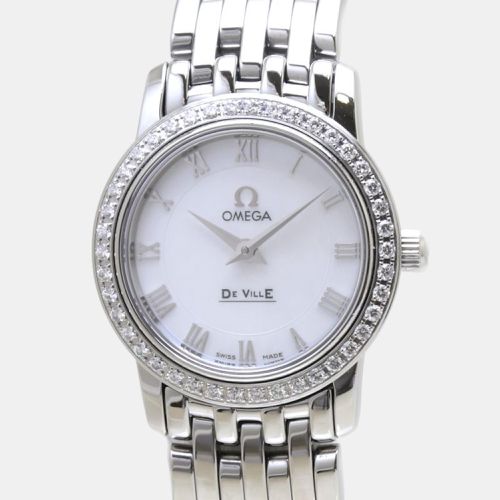 Stainless Steel De Ville Prestige 4575.71.00 Quartz Women's Wristwatch 22 mm - Omega - Modalova