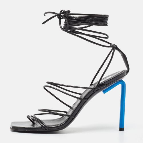 Leather Ankle Strap Sandals Size 37 - Off-White - Modalova