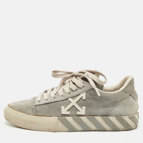 Suede Vulcanized Low Top Sneakers Size 40 - Off-White - Modalova