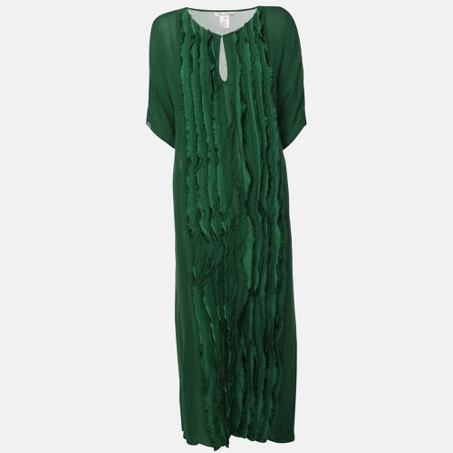 Knit Silk Kaftan Dress S - Oscar de la Renta - Modalova