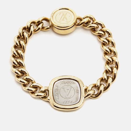 Maison Fondée en 1854 Curb Chain Two Tone Bracelet - Louis Vuitton - Modalova