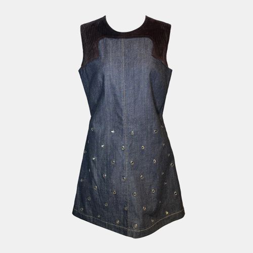 Denim Corduroy Collar Dress - Louis Vuitton - Modalova