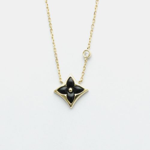 K Gold and Diamonsd Star Blossom Pendant Necklace - Louis Vuitton - Modalova