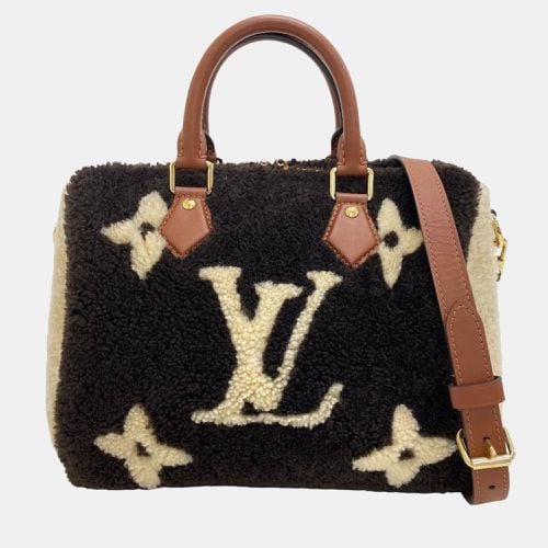 Monogram Giant Teddy Fleece 25 Speedy Bandouliere Bag - Louis Vuitton - Modalova