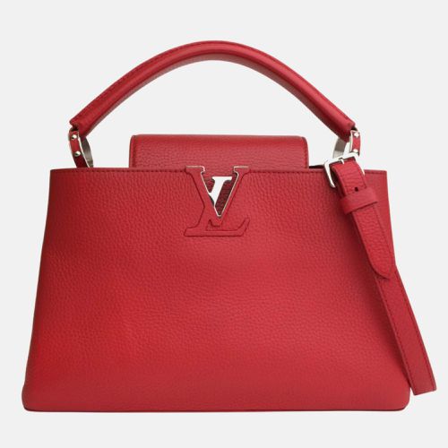 Leather Capucines MM Top Handle Bag - Louis Vuitton - Modalova