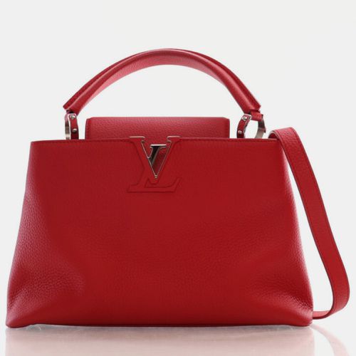 Leather Capucines PM Top Handle Bag - Louis Vuitton - Modalova