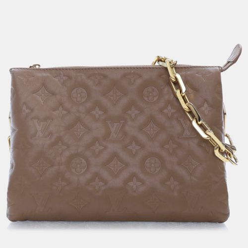 Lambskin Leather Monogram Embossed Coussin PM Chain Shoulder Bag - Louis Vuitton - Modalova