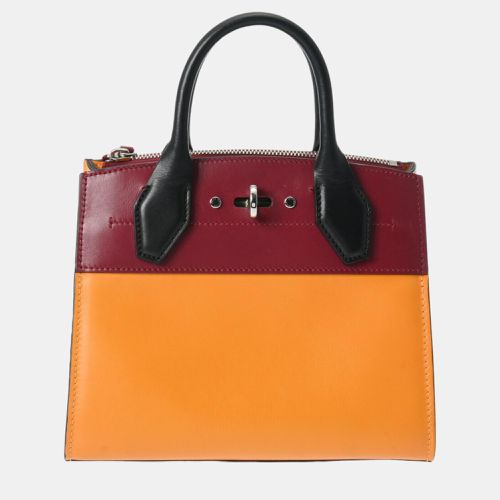 Bordeaux/Yellow/Black Leather Mini City Steamer Satchel - Louis Vuitton - Modalova