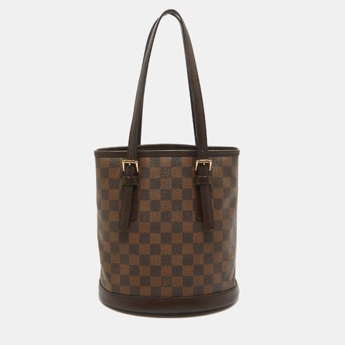 Damier Ebene Canvas Marais Bucket Bag - Louis Vuitton - Modalova