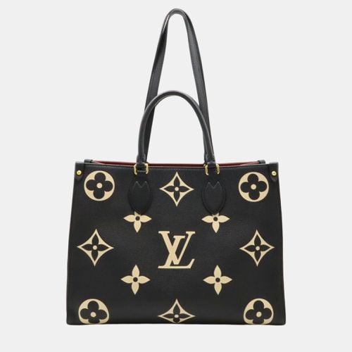 Black Monogram Empreinte On the Go MM Tote Bag - Louis Vuitton - Modalova