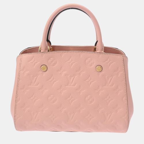 Rose Poudre Leather Monogram Empreinte Montaigne BB Handbag - Louis Vuitton - Modalova