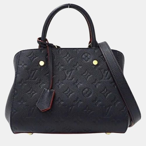 Marine Rouge Navy Monogram Empreinte Montaigne Bb Handbag - Louis Vuitton - Modalova