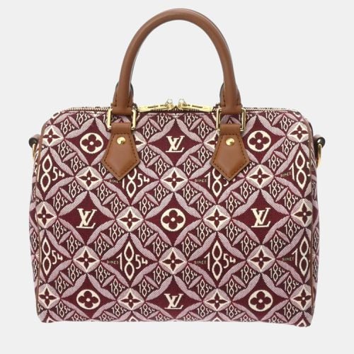 Bordeaux Monogram Jacquard Speedy Bandouliere 25 Bag - Louis Vuitton - Modalova